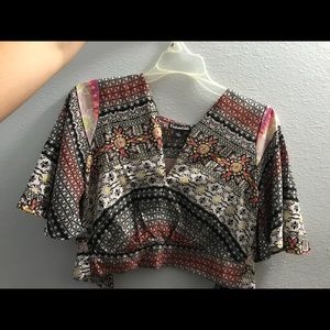 Open back bohemian top